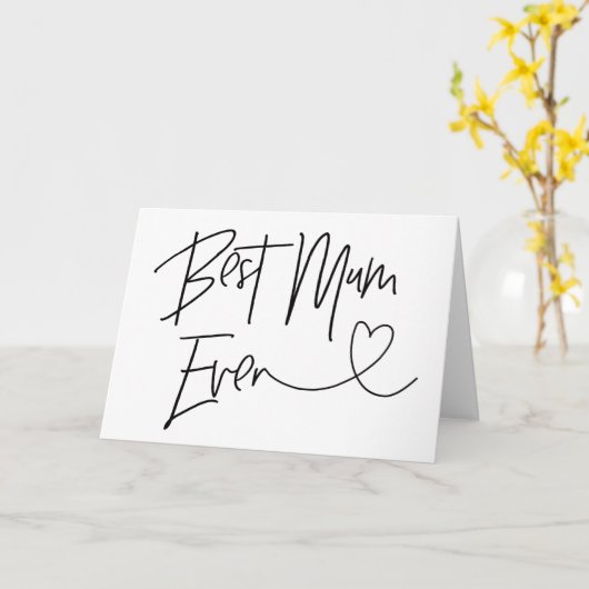 Beste Moederdag Kaart (Gele Bloem)