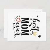 Beste Moederdag-offerte voor mama | BRIEFKAART (Voorkant / Achterkant)