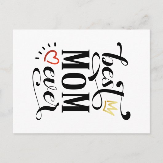 Beste Moederdag-offerte voor mama | BRIEFKAART (Voorkant)