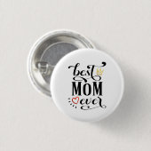 Beste Moederdag-offerte voor mama ooit | Pin-Butto Ronde Button 3,2 Cm (Voorkant /achterkant)