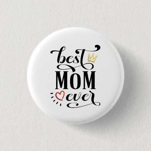 Beste Moederdag-offerte voor mama ooit | Pin-Butto Ronde Button 3,2 Cm (Voorkant)
