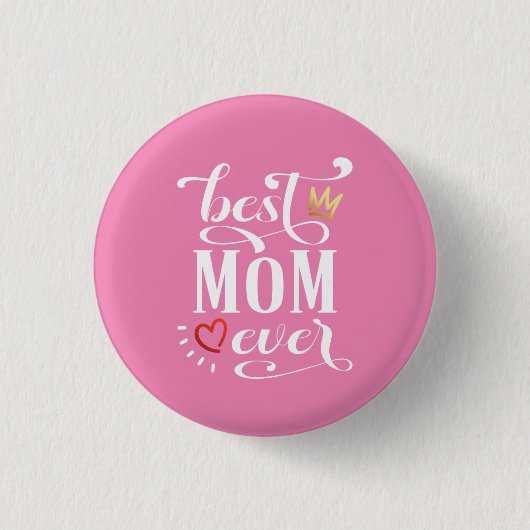 Beste Moederdag-offerte voor mama ooit | Pin-Butto Ronde Button 3,2 Cm (Voorkant)
