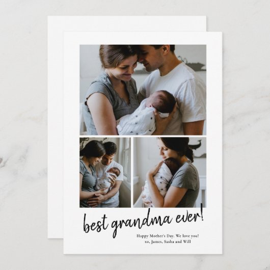 beste Moederdag ooit Feestdagenkaart (Voorkant / Achterkant)