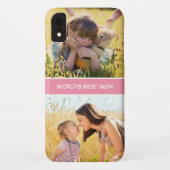 Beste Moederdag ter wereld - Aangepaste foto's cad Case-Mate iPhone Case (Achterkant)