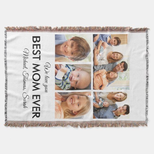 Beste Moederdag van de Fotocollage van Mam Ever Deken (Voorkant)