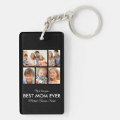 Beste Moederdag van de Fotocollage van Mam Ever Sleutelhanger (achterkant)