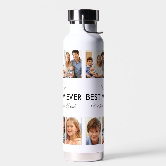 Beste Moederdag van de Fotocollage van Mam Ever Waterfles (Links)