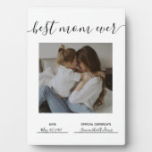 Beste Moederdag van het Certificaat van de Mam ooi Fotoplaat (voorkant)