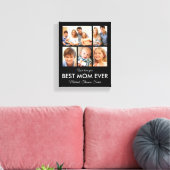 Beste Moederdag van Mam Ever Foto Collage Canvas Afdruk (Insitu (Woonkamer))