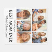 Beste Moederdag van Mam Ever Foto Collage Fleece Deken (Voorkant (Horizontaal))