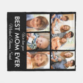 Beste Moederdag van Mam Ever Foto Collage Fleece Deken (Voorkant (Horizontaal))