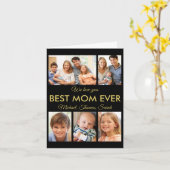 Beste Moederdag van Mam Ever Foto Collage Kaart (Gele Bloem)