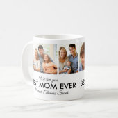 Beste Moederdag van Mam Ever Foto Collage Koffiemok (Voorkant links)