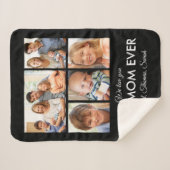 Beste Moederdag van Mam Ever Foto Collage Sherpa Deken (Voorkant (horizontaal))