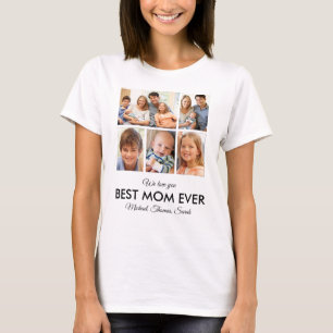 Beste Moederdag van Mam Ever Foto Collage T-shirt