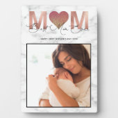 Beste Moederdag van Mam Ever Quote Foto Roos Gold Fotoplaat (voorkant)