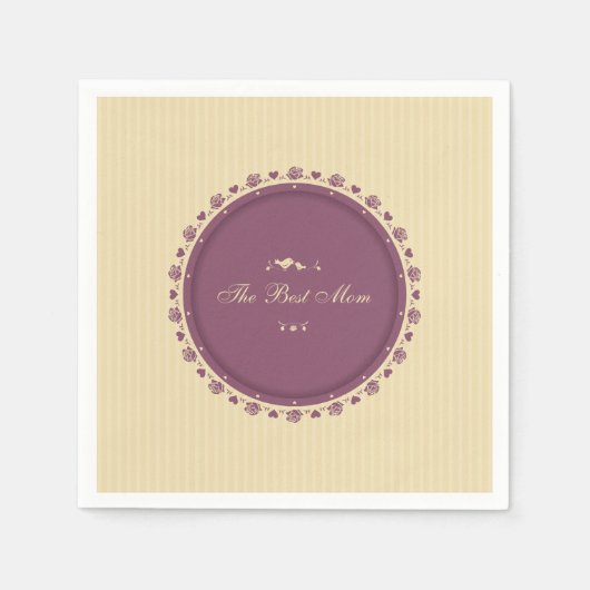 Beste Moederdag van mama | Napkin Servet (Voorkant)