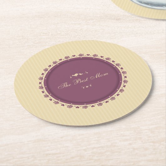 Beste Moederdag van mama | ONDERZETTER (Gebogen)