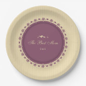 Beste  Moederdag van mama | Papieren Bord (Voorkant)