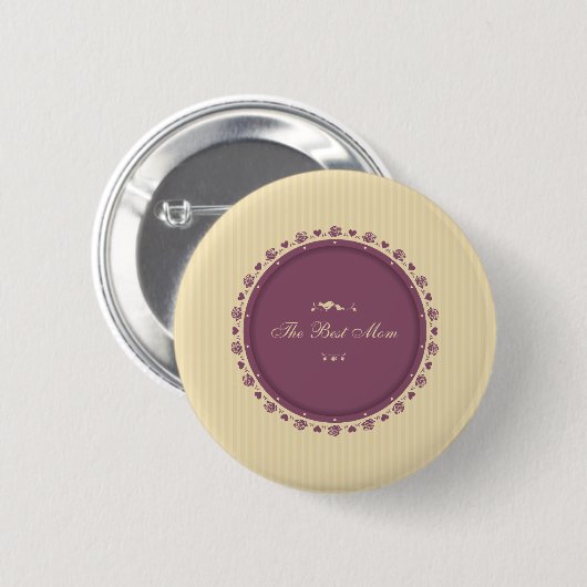 Beste  Moederdag van mama | Pin-Button Ronde Button 5,7 Cm (Voorkant /achterkant)