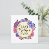 Beste Moederdag voor bloederige borstvoeding Bedankkaart (Staand voorkant)