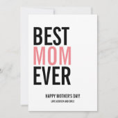 Beste Moederdag voor mama Kaart (Voorkant)