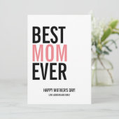 Beste Moederdag voor mama Kaart (Staand voorkant)