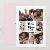 Beste Moederdag voor mamma ooit fotocollage Feestdagenkaart (Voorkant / Achterkant)