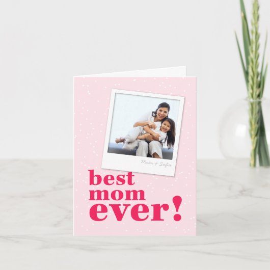 Beste Moederdag voor snelle foto's Kaart (Voorkant)