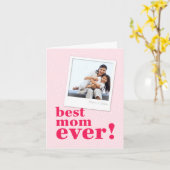 Beste Moederdag voor snelle foto's Kaart (Gele Bloem)