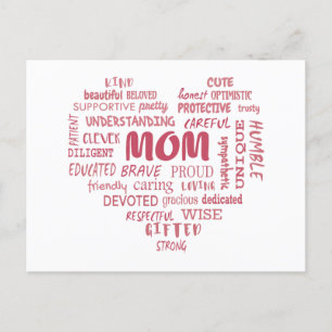 Beste moederkwaliteiten en moederkenmerken Invi Briefkaart
