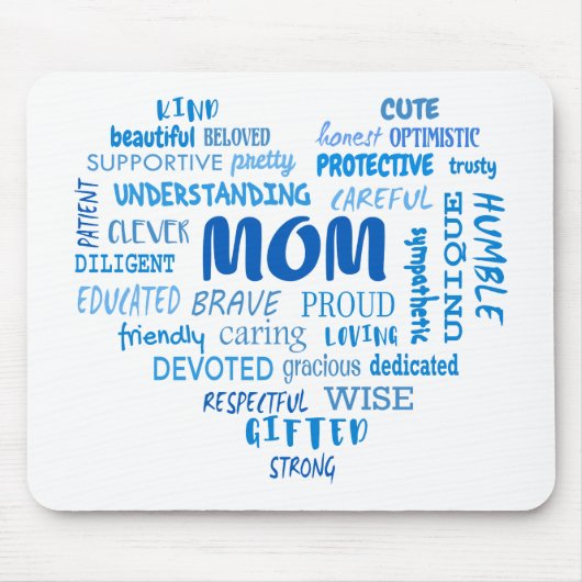 Beste moederkwaliteiten en moederkenmerken Invi Muismat (Voorkant)