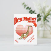 Beste moederonderscheiding briefkaart (Staand voorkant)