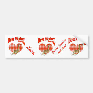 Beste moederonderscheiding bumpersticker