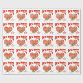 Beste moederonderscheiding cadeaupapier (Vlak)