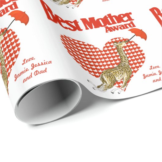 Beste moederonderscheiding cadeaupapier (Rol Hoek)