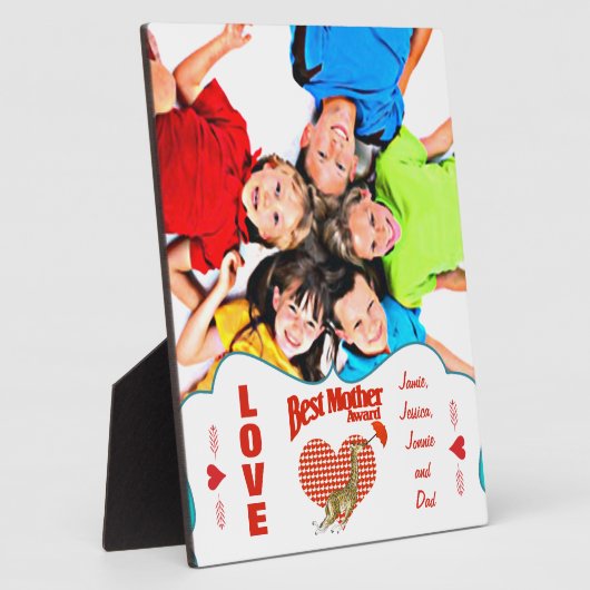 Beste moederonderscheiding fotoplaat (Zijkant)