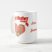 Beste moederonderscheiding koffiemok (Voorkant links)