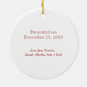 Beste Moederonderscheiding Ondertekend door haar f Keramisch Ornament (Achterkant)