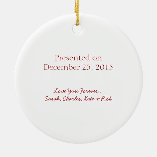 Beste Moederonderscheiding Ondertekend door haar f Keramisch Ornament (Achterkant)