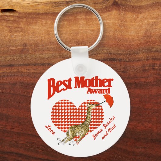 Beste moederonderscheiding sleutelhanger (Voorkant)