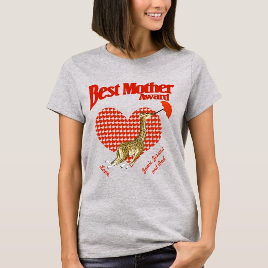 Beste moederonderscheiding t-shirt (Voorkant)