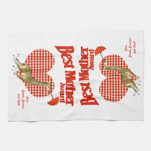 Beste moederonderscheiding theedoek (Horizontaal)