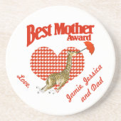 Beste moederonderscheiding zandsteen onderzetter (Voorkant)