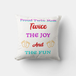 Beste Moeders cadeau voor trotse tweelingmoeders o Kussen