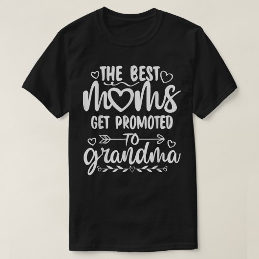 Beste moeders worden gepromoot naar oma-Moederdag T-shirt (Design voorkant)