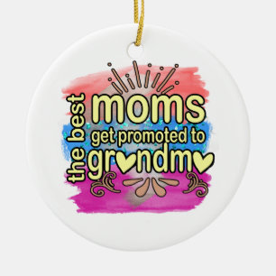 Beste moeders worden gepromoveerd tot oma keramisch ornament