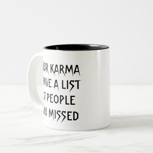Beste Mok Karma Coffee (Voorkant links)