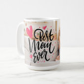 Beste Mok van Mam ooit Foto Moederdag Coffee (Voorkant links)