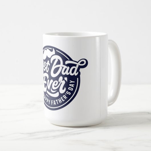 Beste Mok van Pap Ever Vaderdag Coffee (Voorkant rechts)